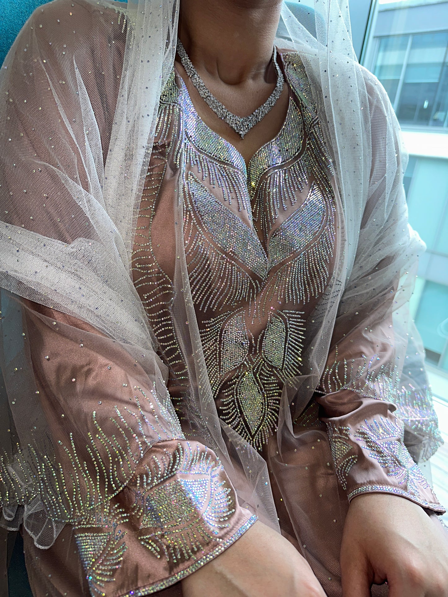 Rose Emirates Thobe two piece