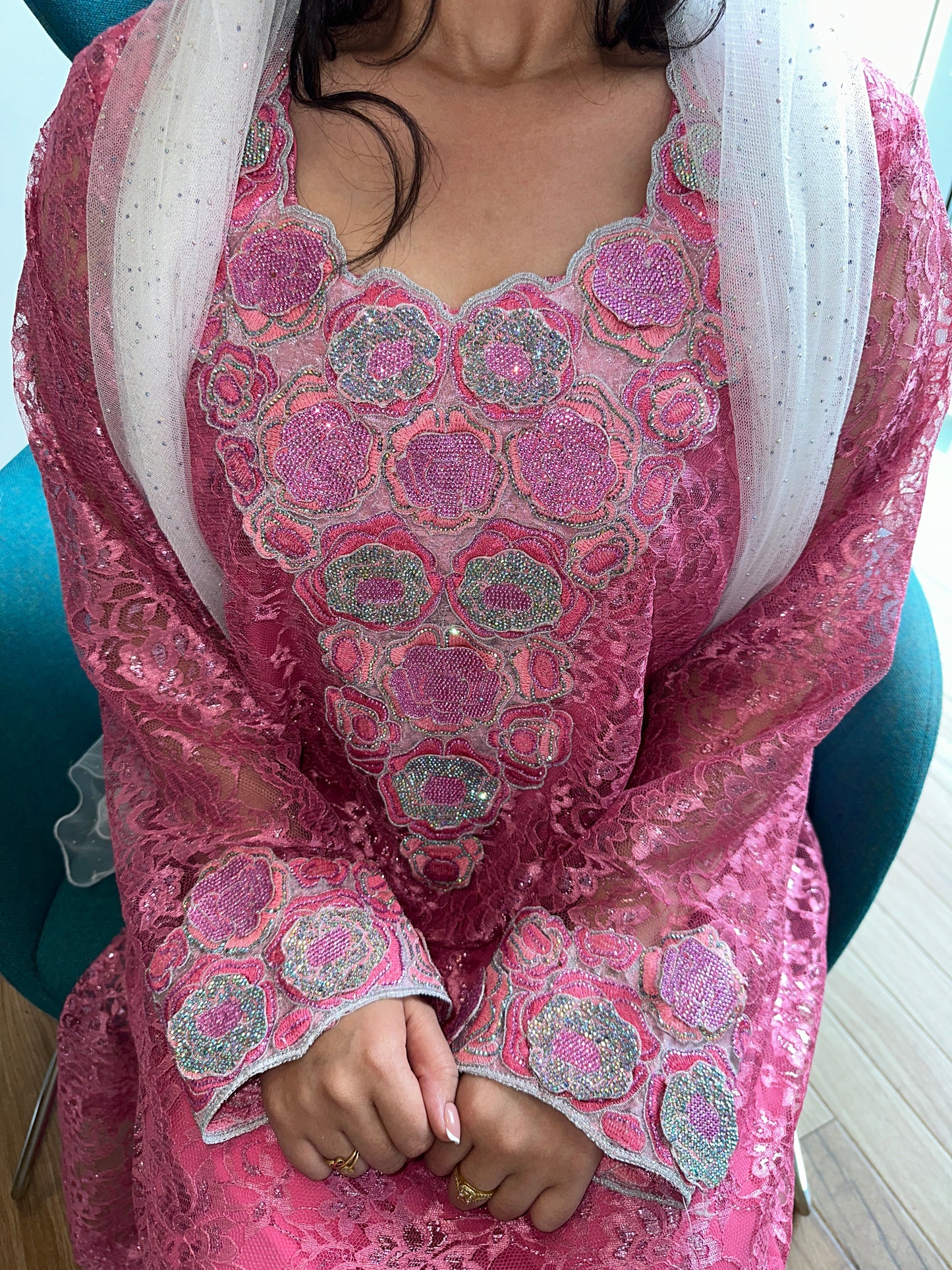 Pink2 lace, 3D MKHAWAR