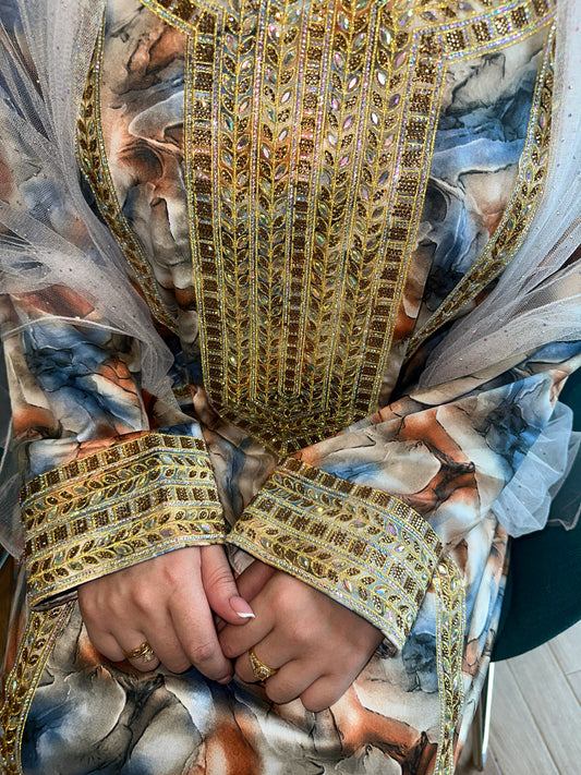 Indonesian silk mkhawar