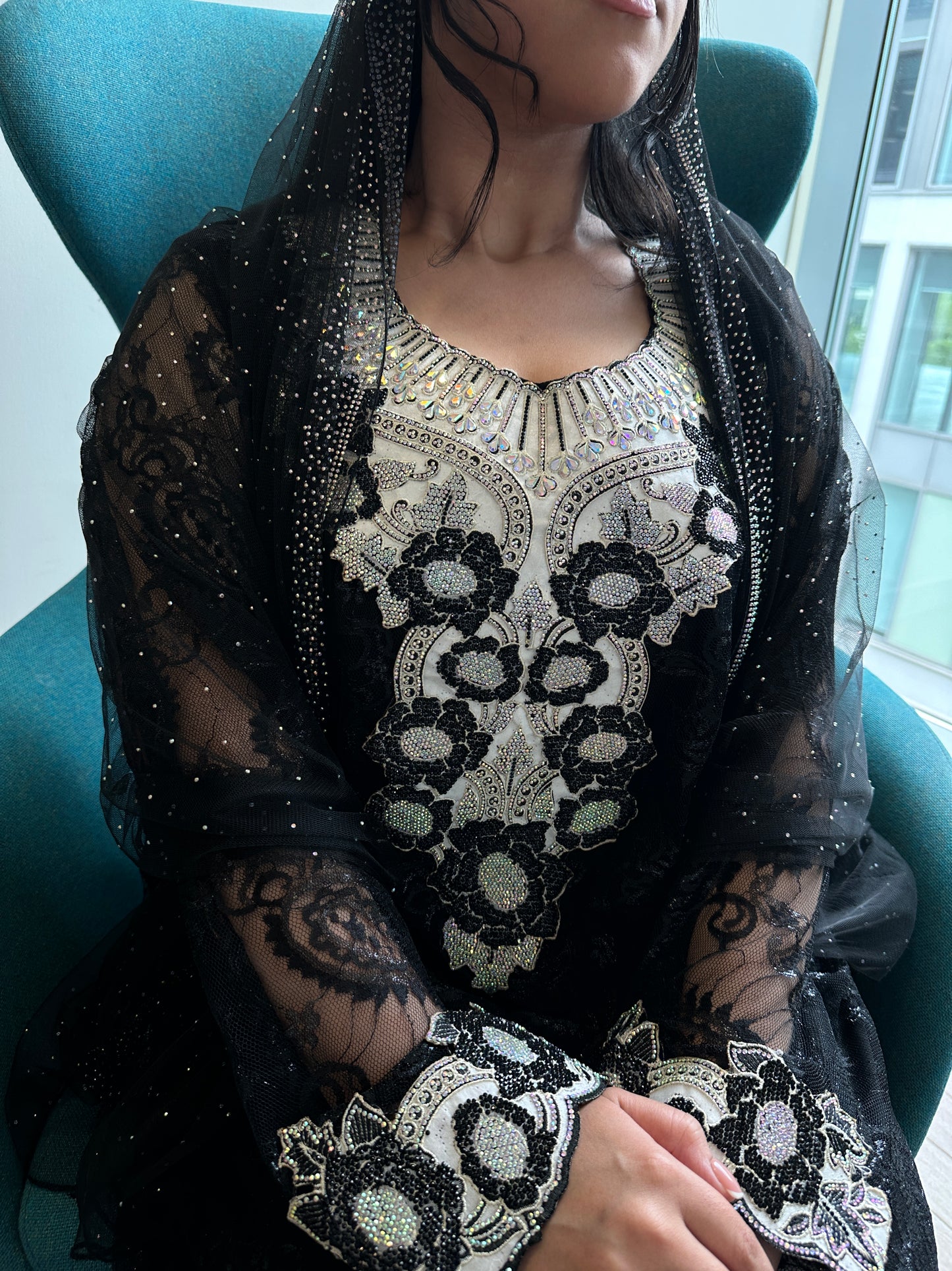 Black lace mkhawar