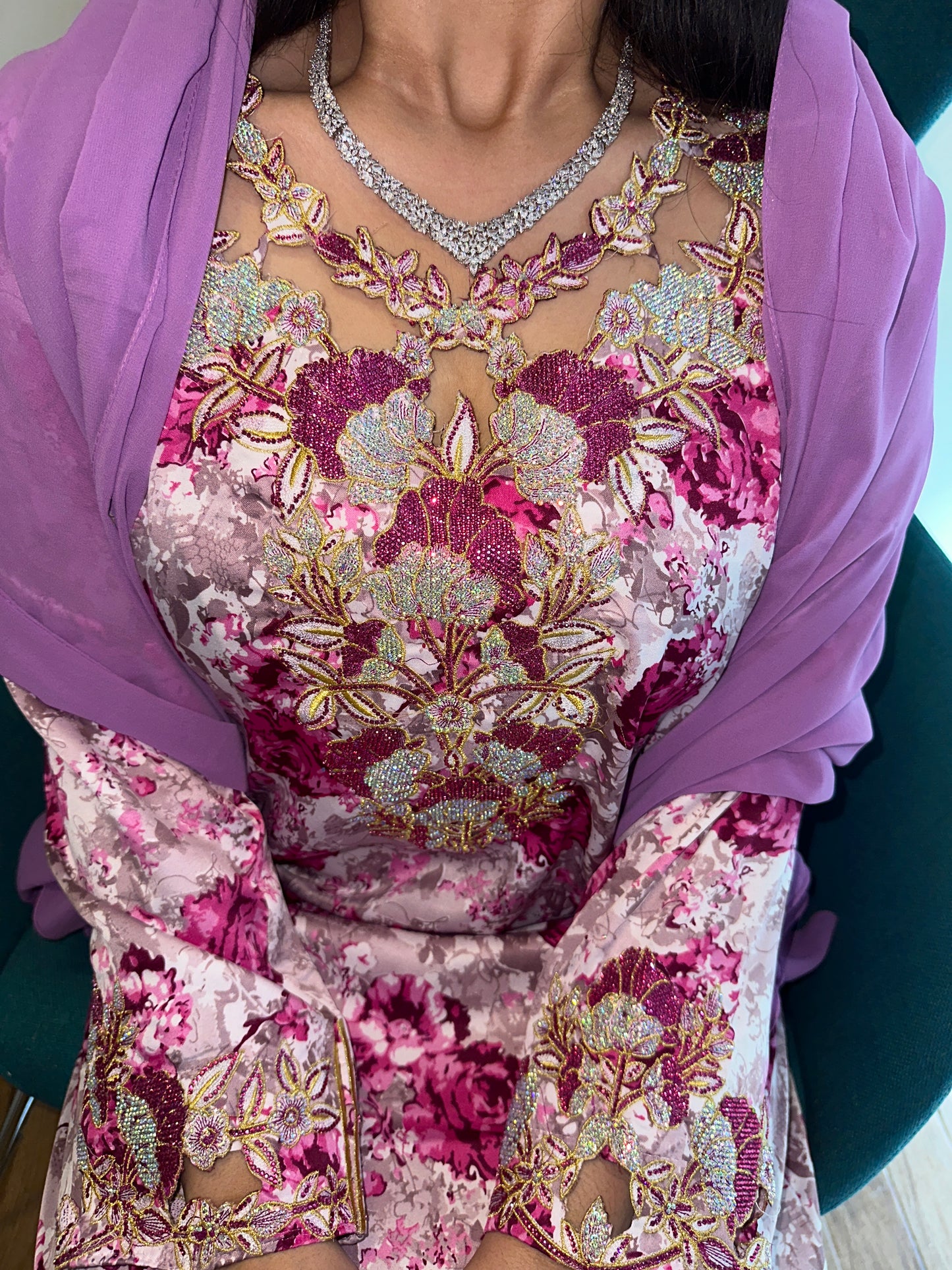 Purple4 mkhawar with matching Shiela