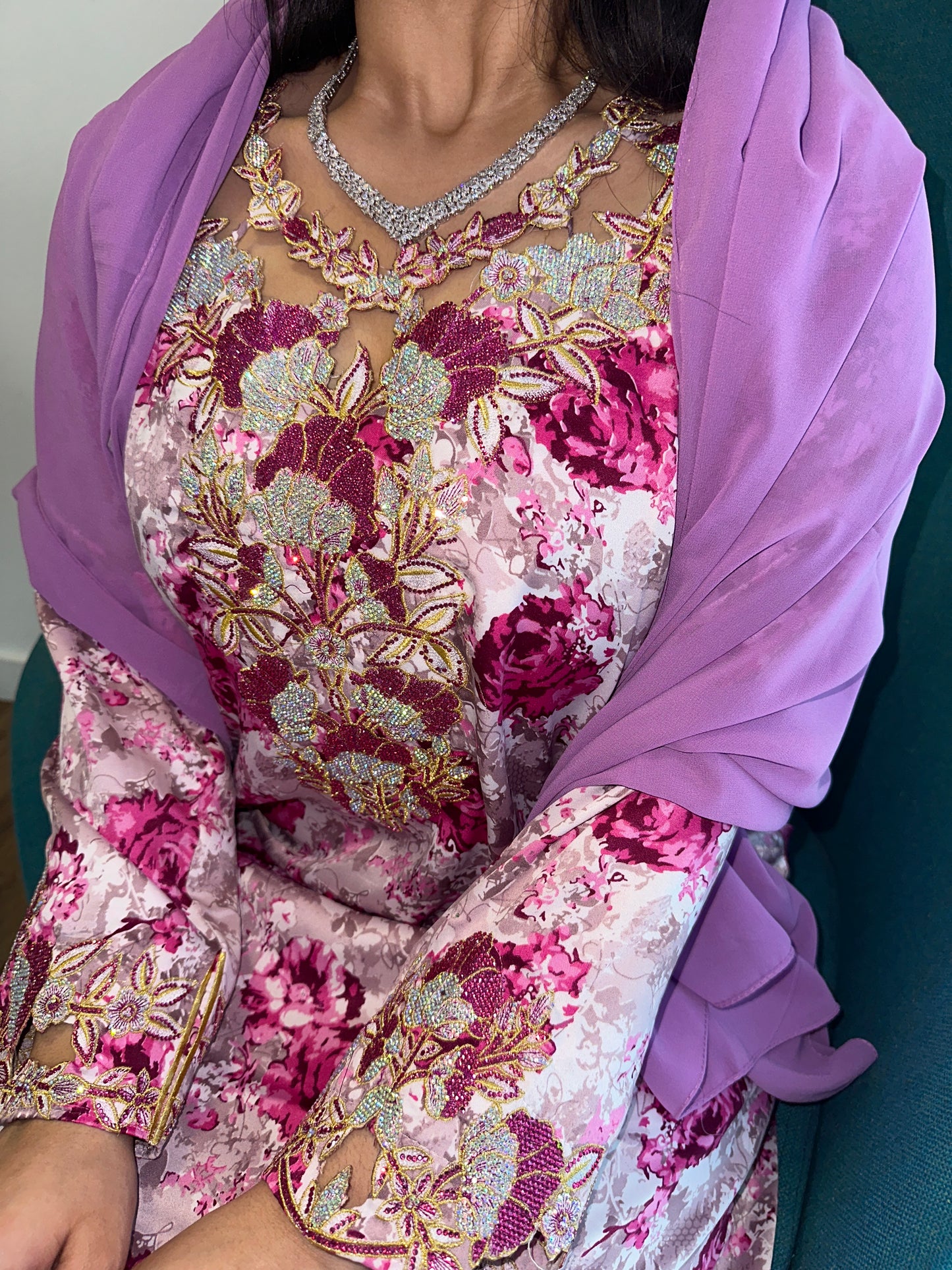 Purple4 mkhawar with matching Shiela