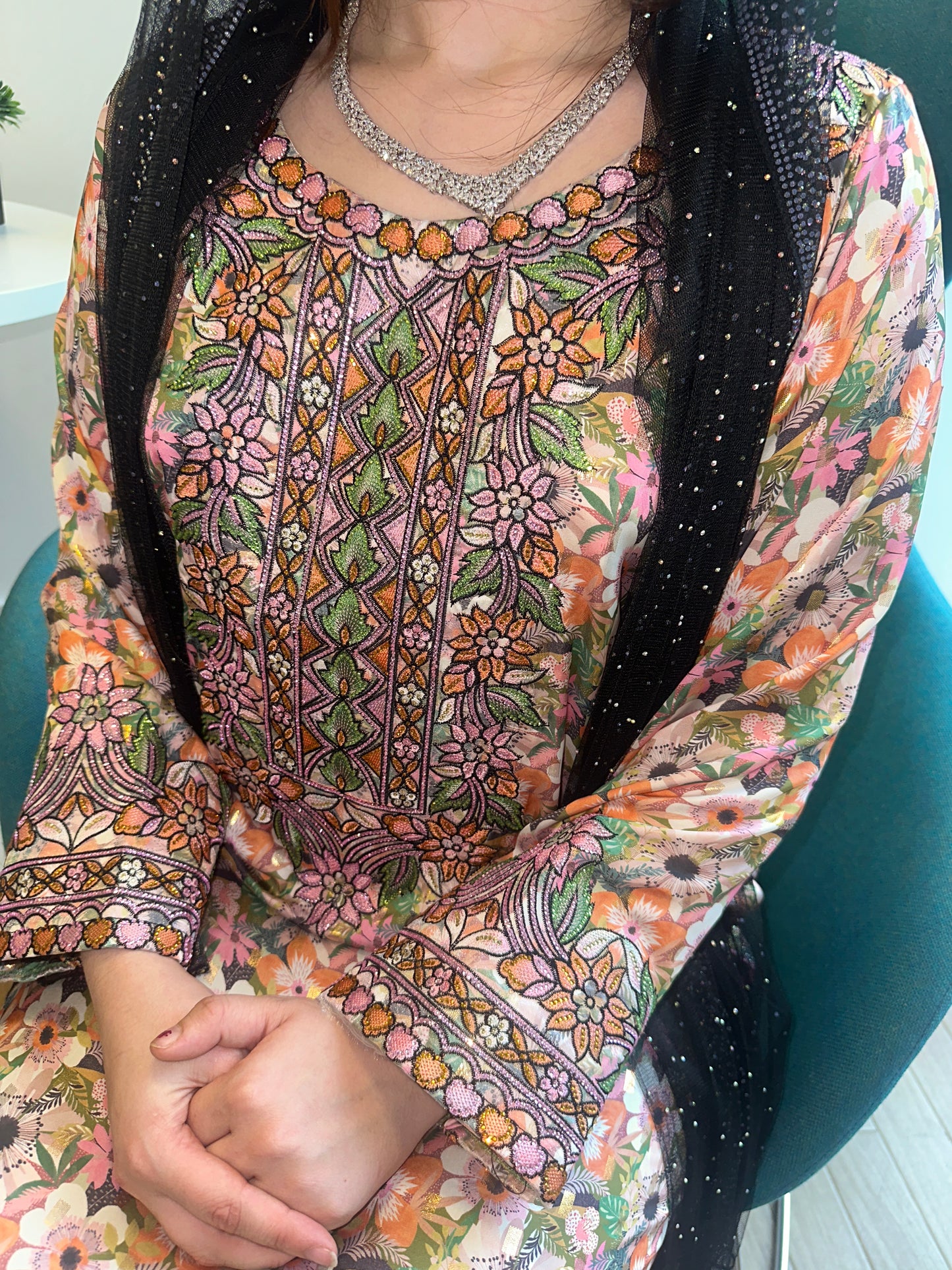 Pure silk mkhawar