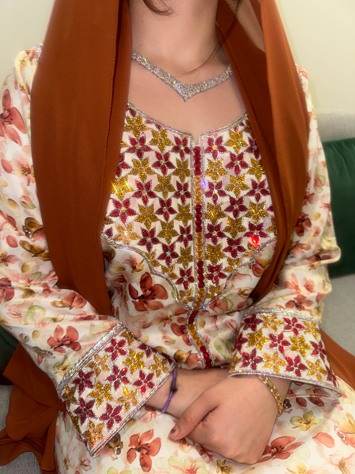 Brown4 Indonesian silk with Shiela