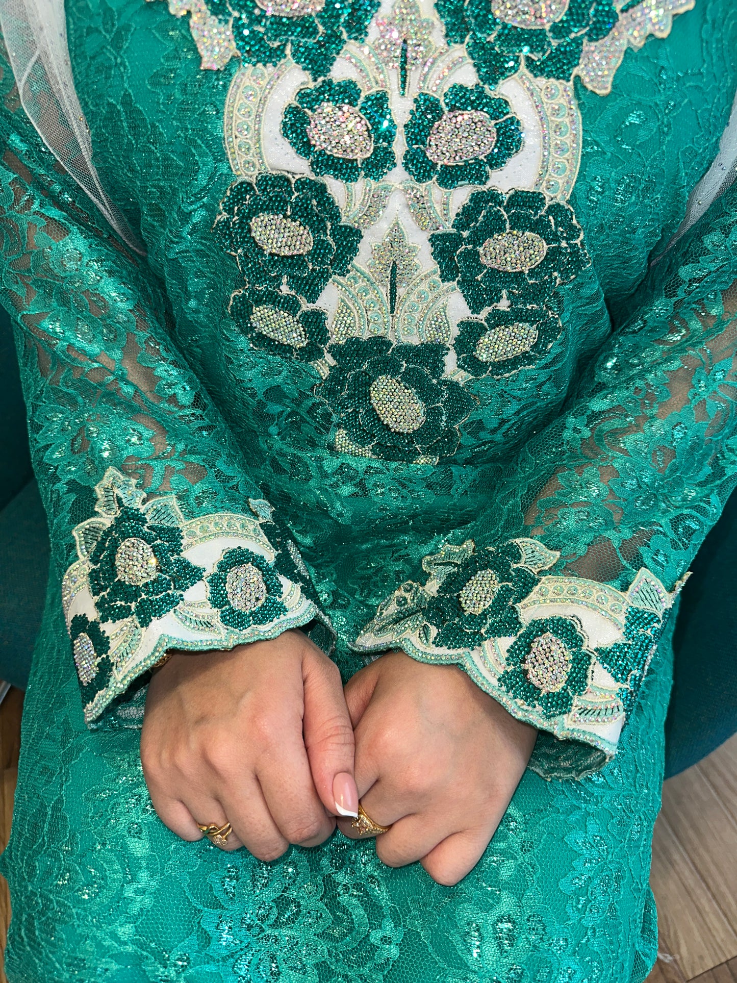 Green lace mkhawar