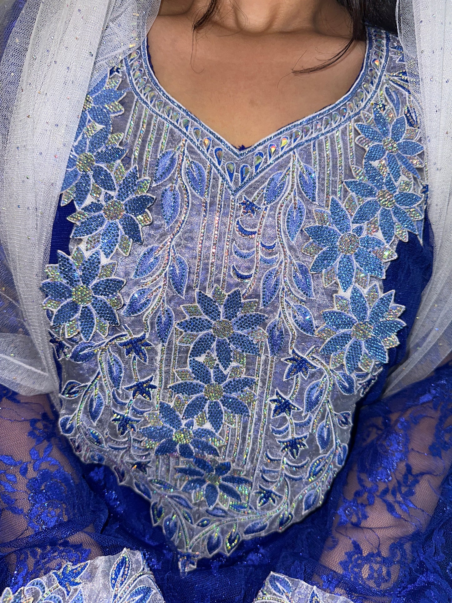 Blue lace mkhawar 3D