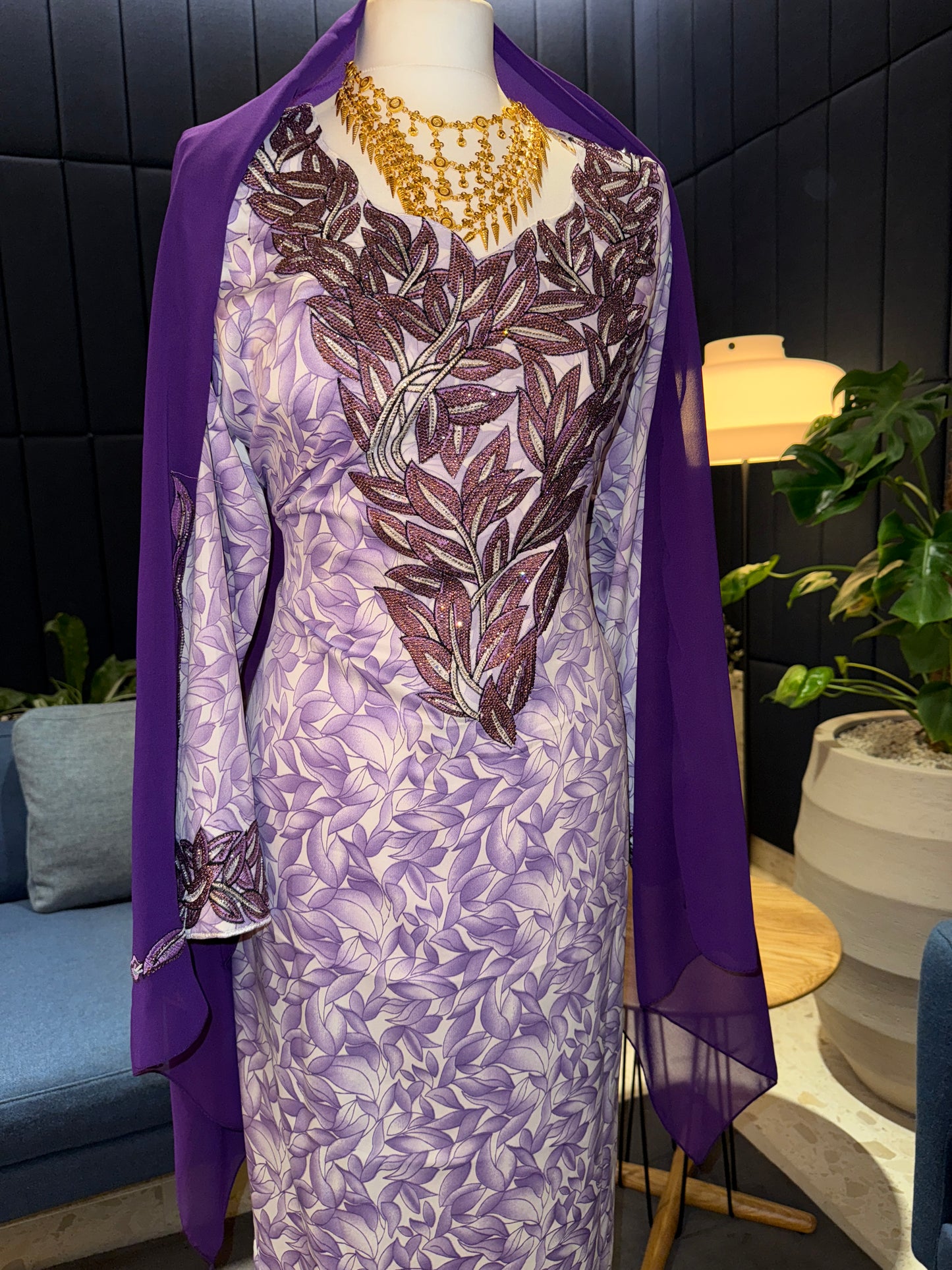 Purple3 mukhawar with hijab and back corset