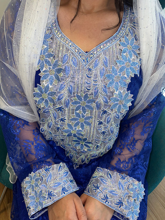 Blue lace mkhawar 3D