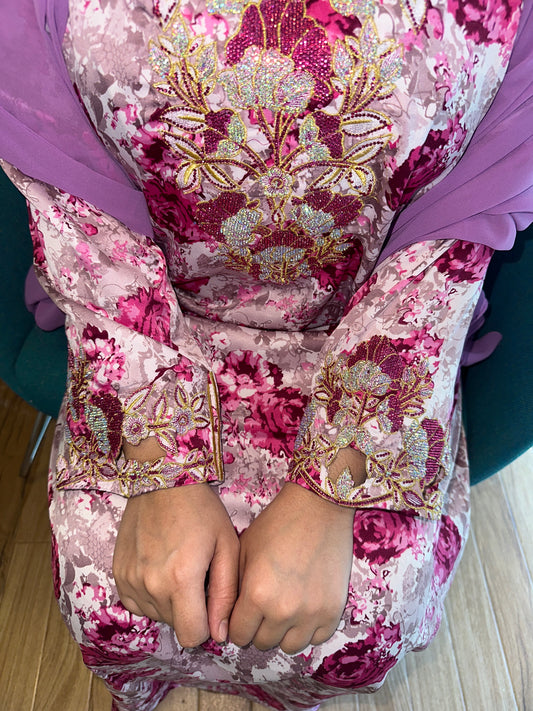 Purple4 mkhawar with matching Shiela