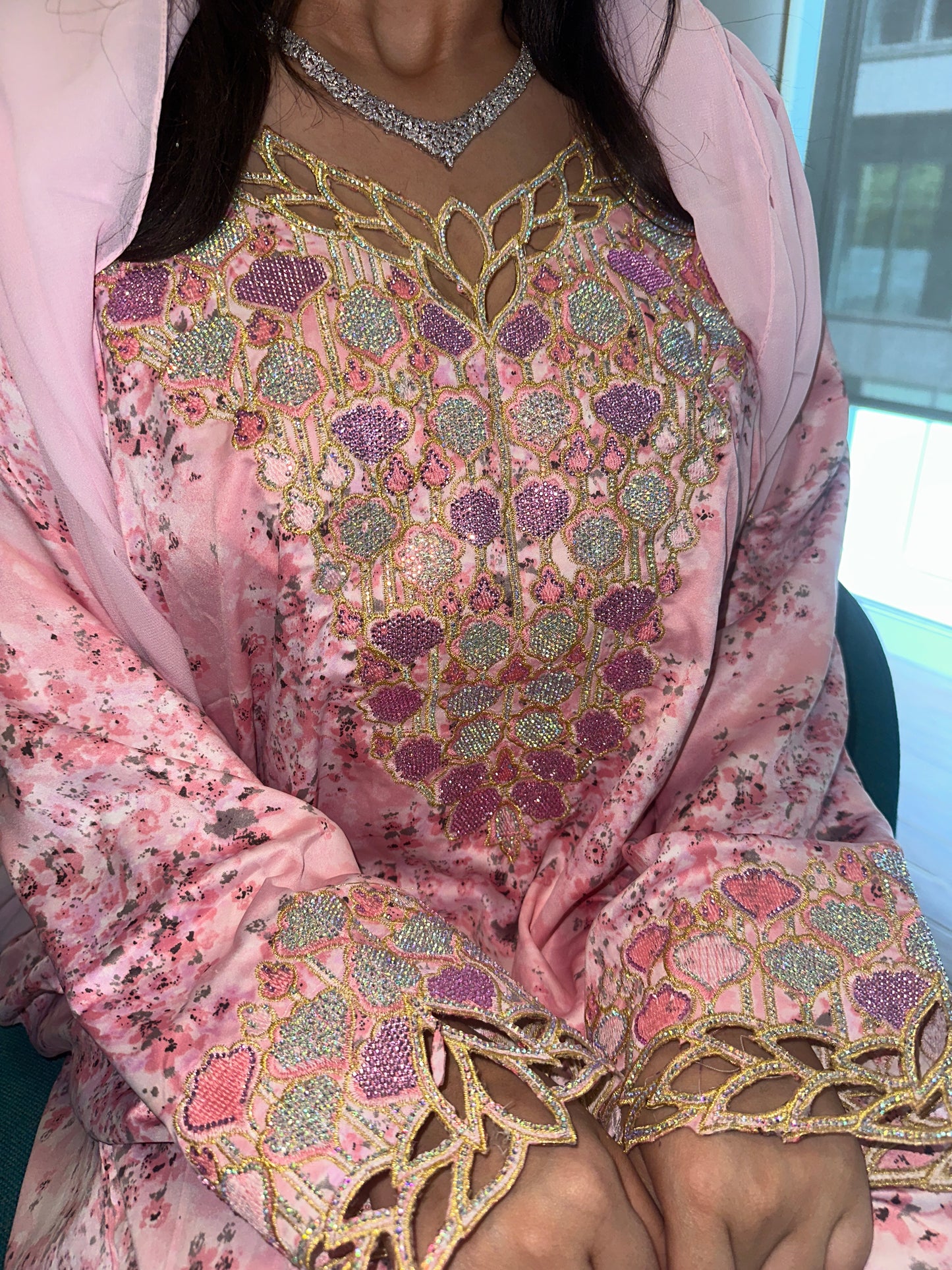 Pink4 mkhawar with matching Shiela