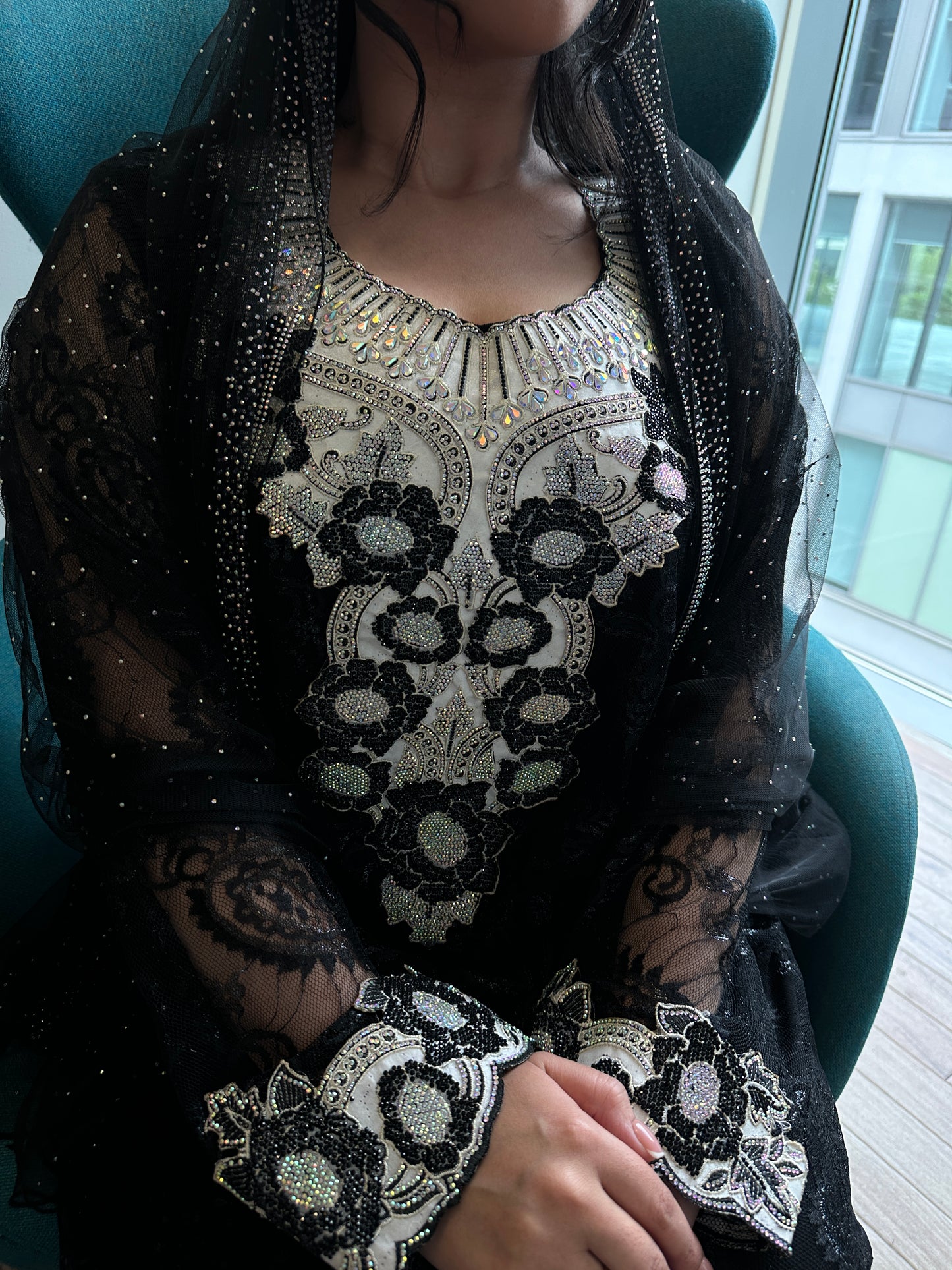 Black lace mkhawar