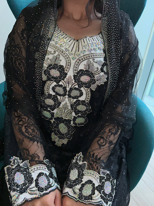 Black lace mkhawar