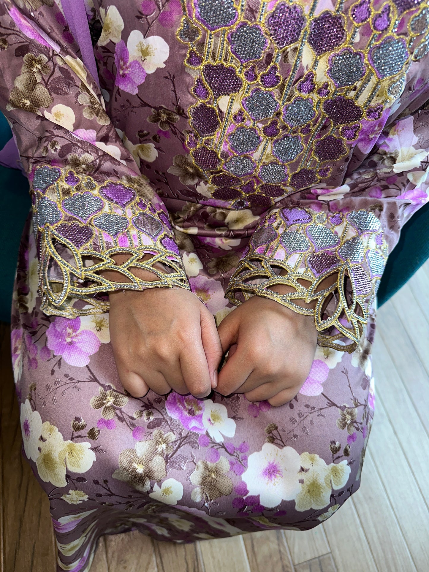 Purple10 mkhawar with matching Shiela