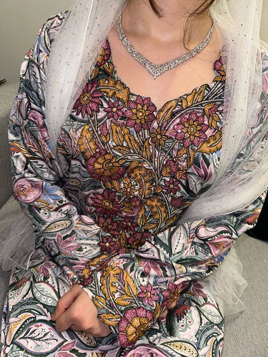 Indonesian silk 3D mkhawar