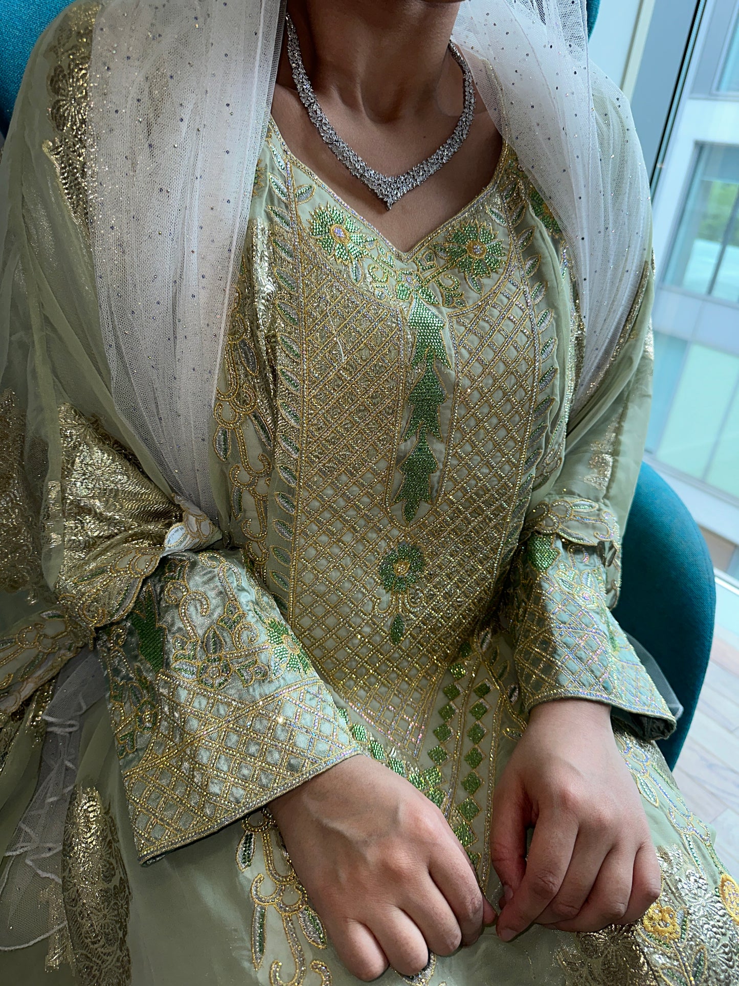 Olive green Emirates Thobe
