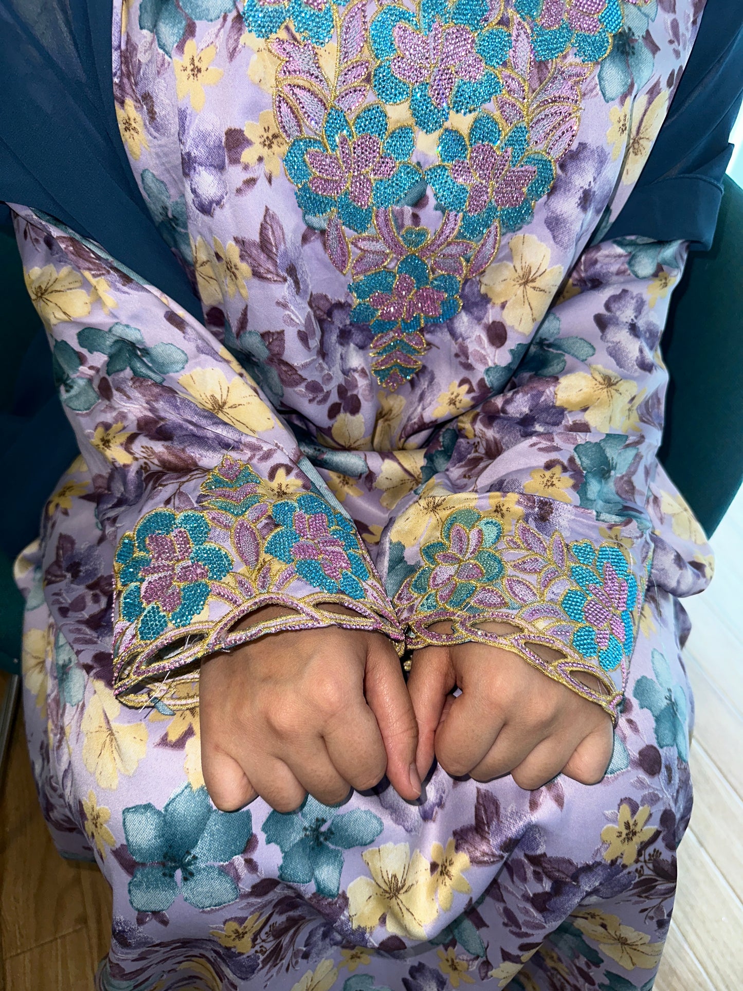 Purple5 mkhawar with matching Shiela