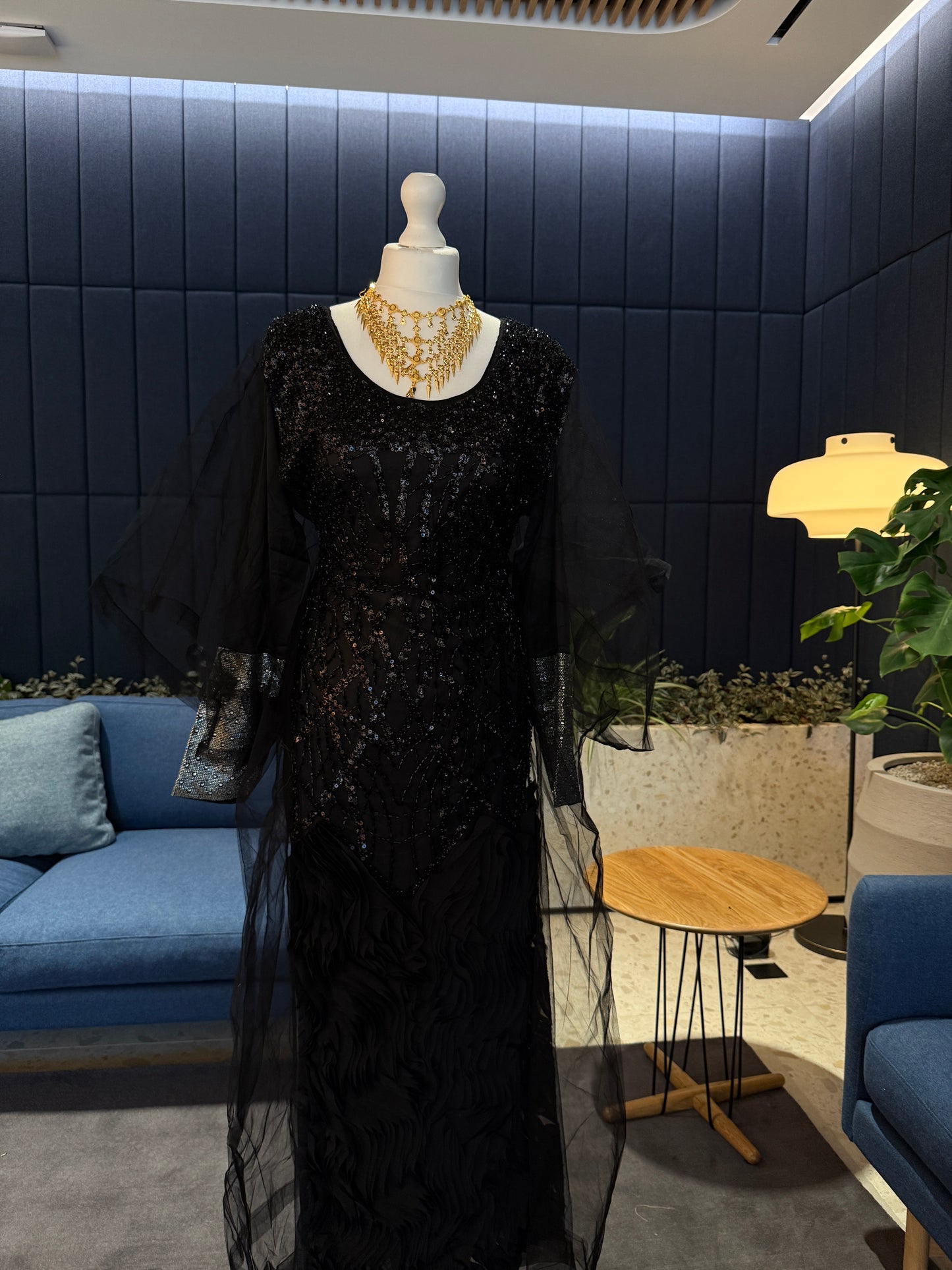 Black handmade Emirati Thobe