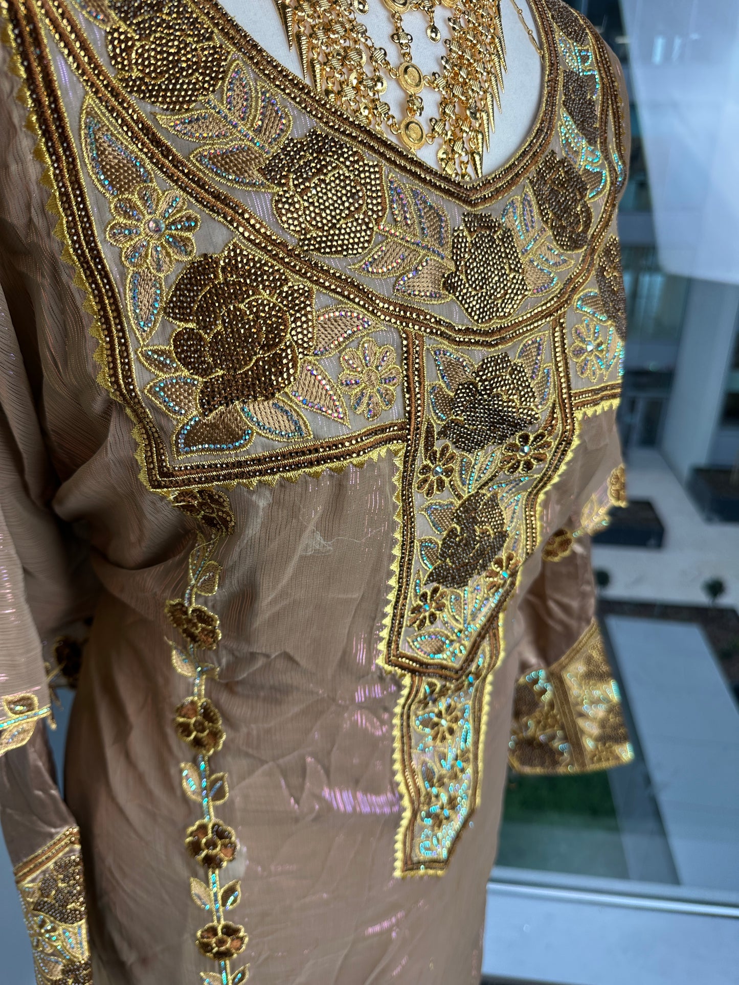 Brown Emirati thobe