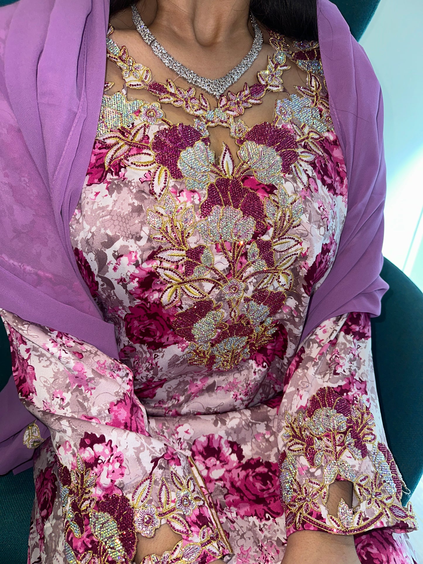 Purple4 mkhawar with matching Shiela