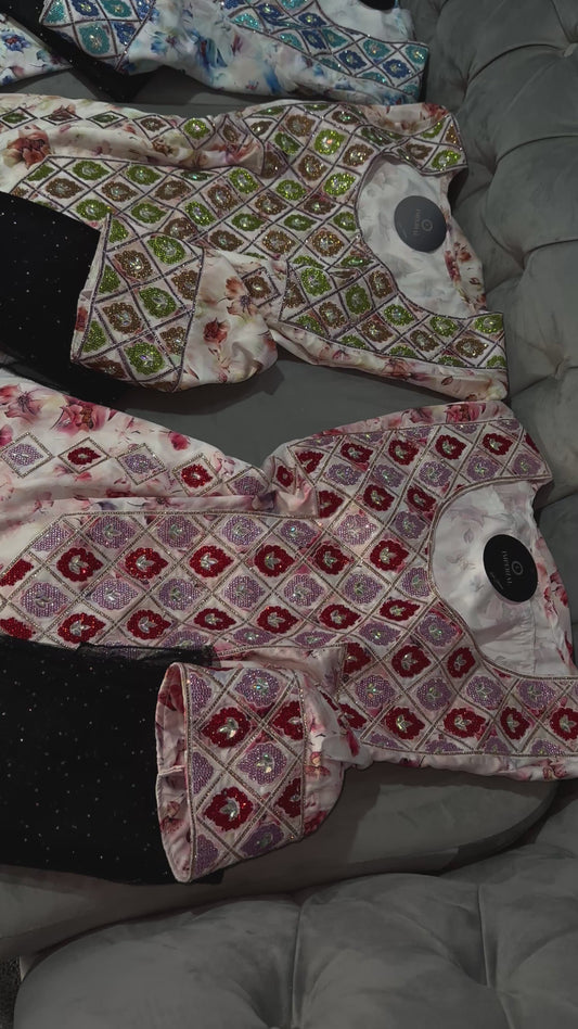 Pure silk mkhawar different colors